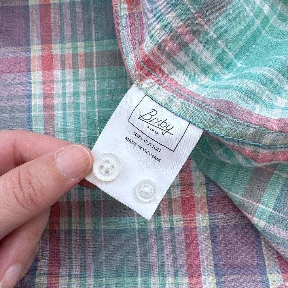 Bixby Nomad Slim Plaid Button Down Shirt - Picture 7 of 11
